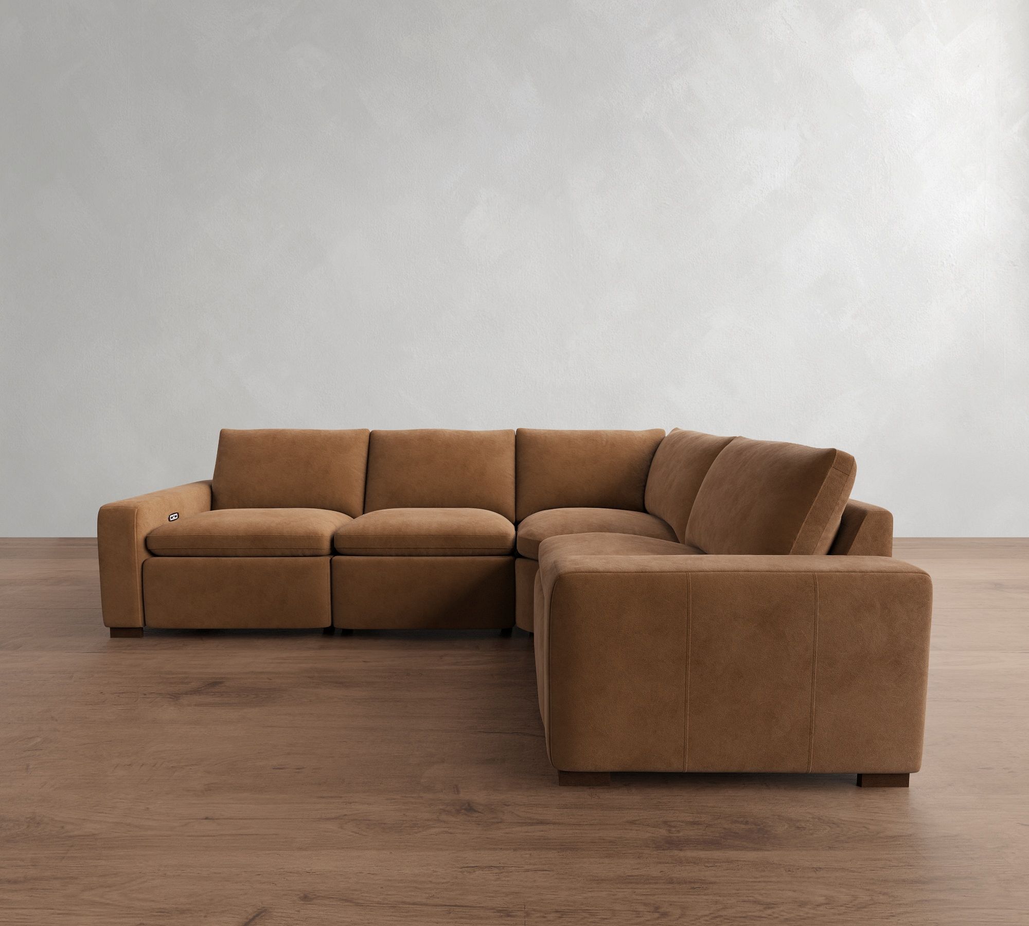 Westlake Leather Reversible Power Reclining Sectional (121")