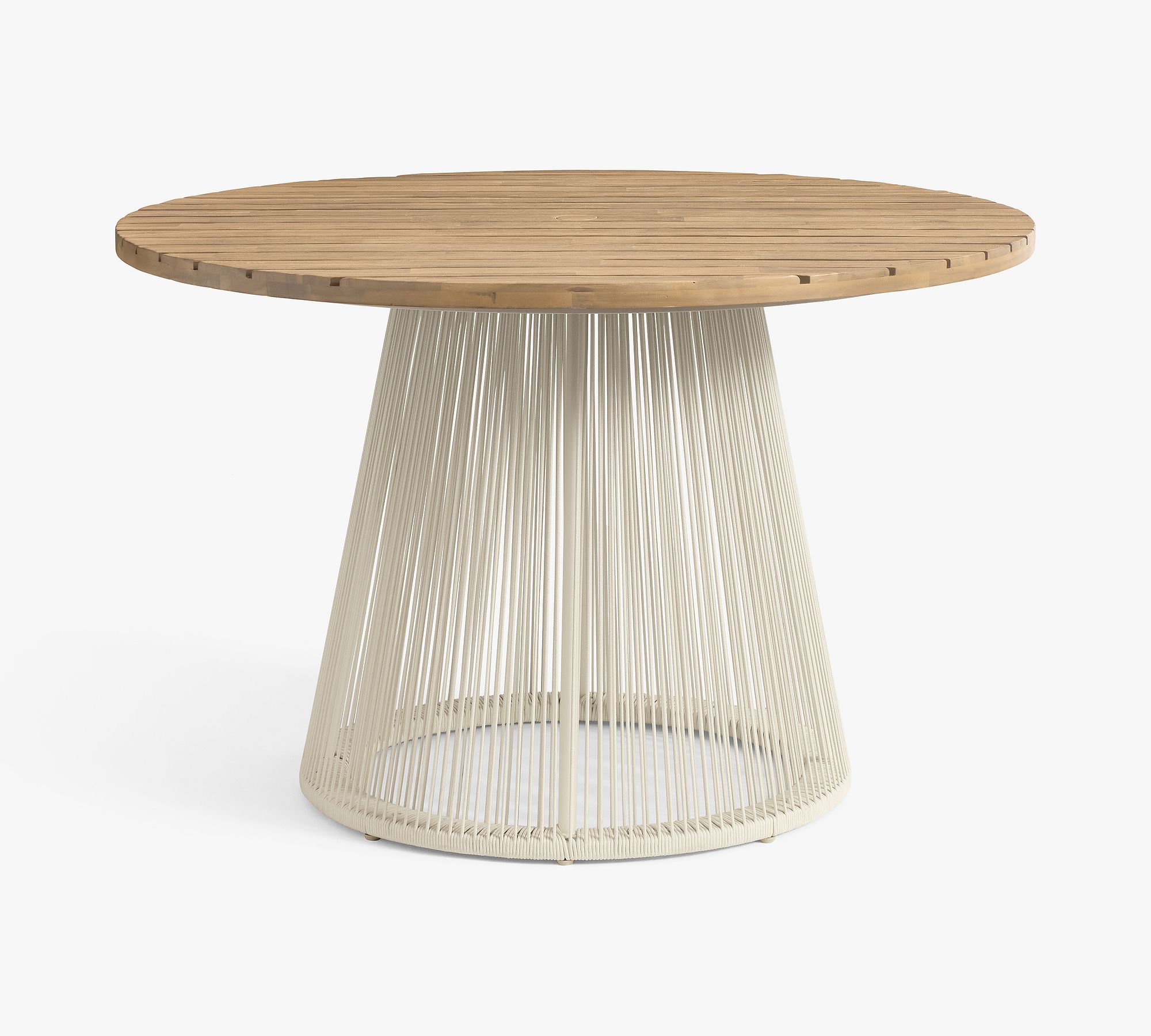 Lakewood Rope Round Outdoor Dining Table (48")