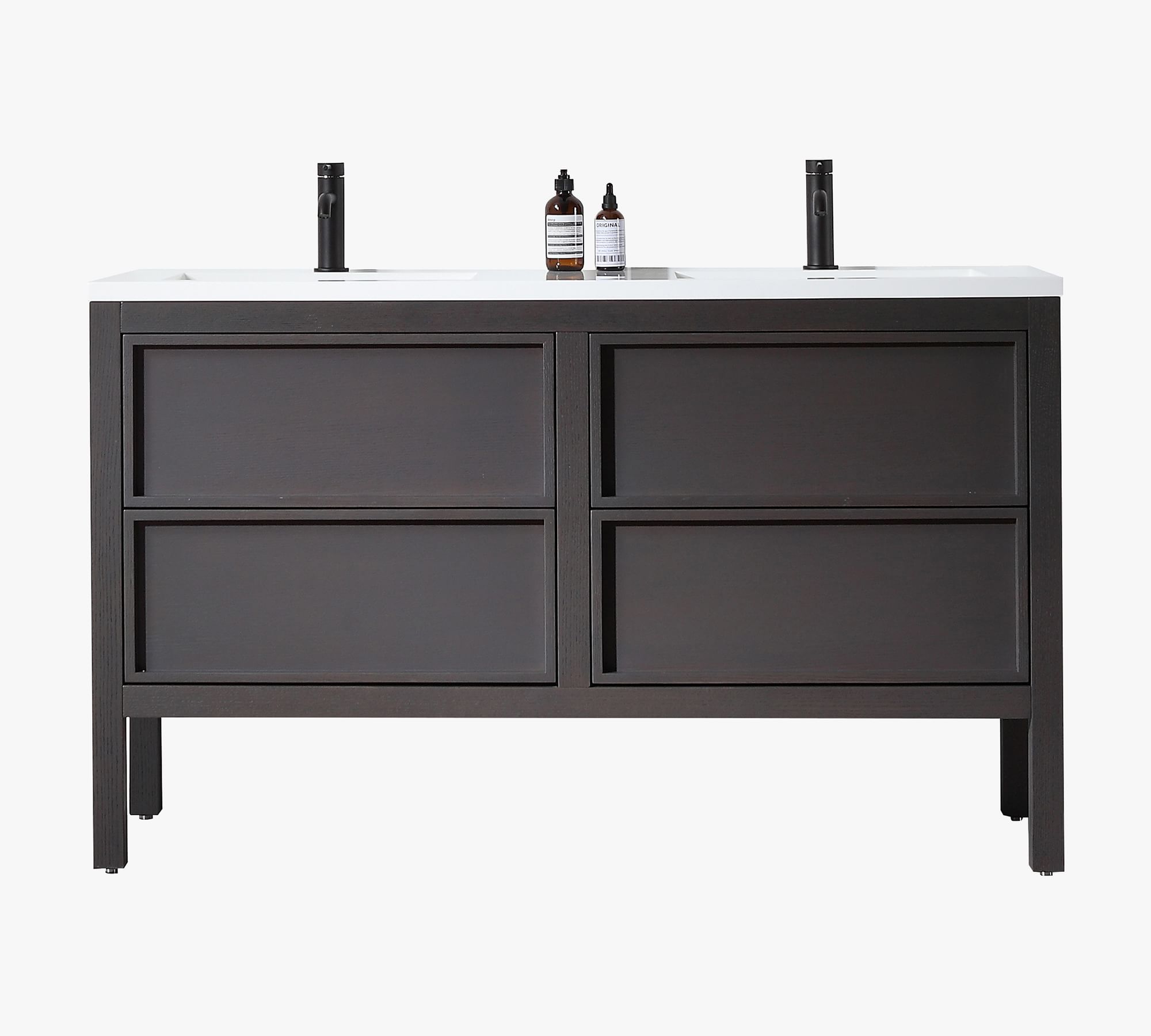 Bret 55" Double Sink Vanity - thumbnail 2