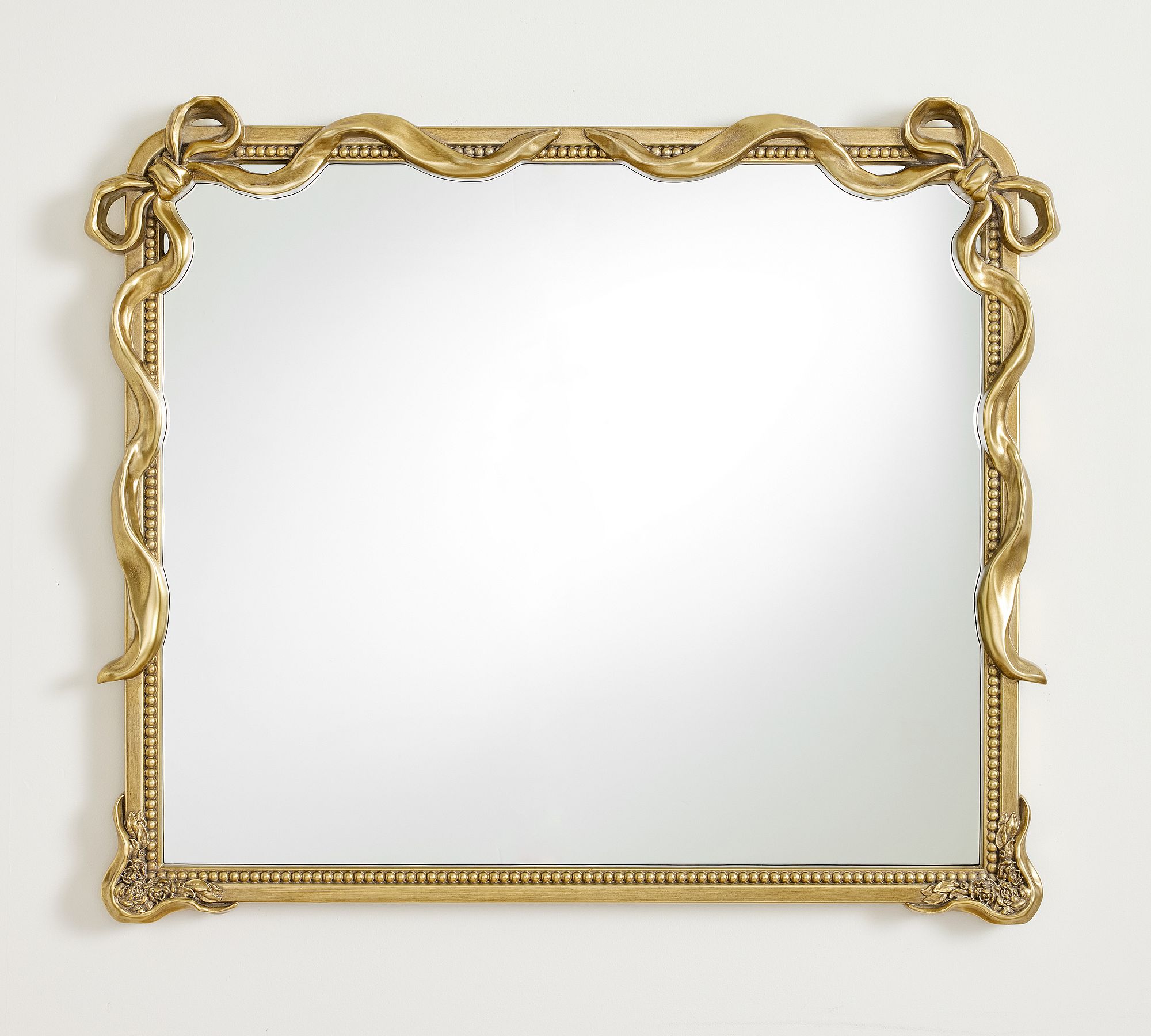 LoveShackFancy Gold Bow Mirror Collection