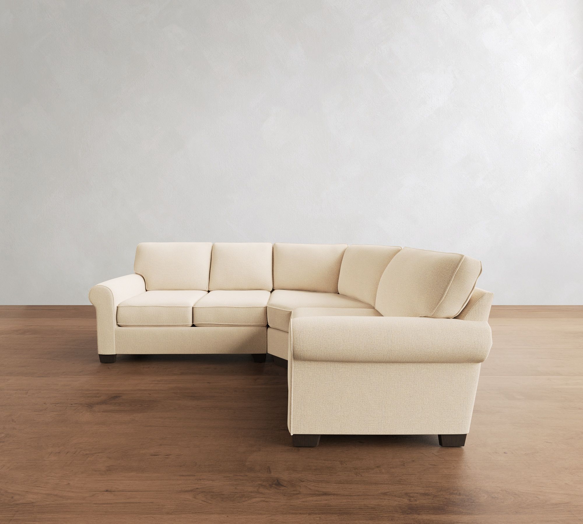 Buchanan Roll Arm 3-Piece Curved Wedge Sectional (100") - thumbnail 5