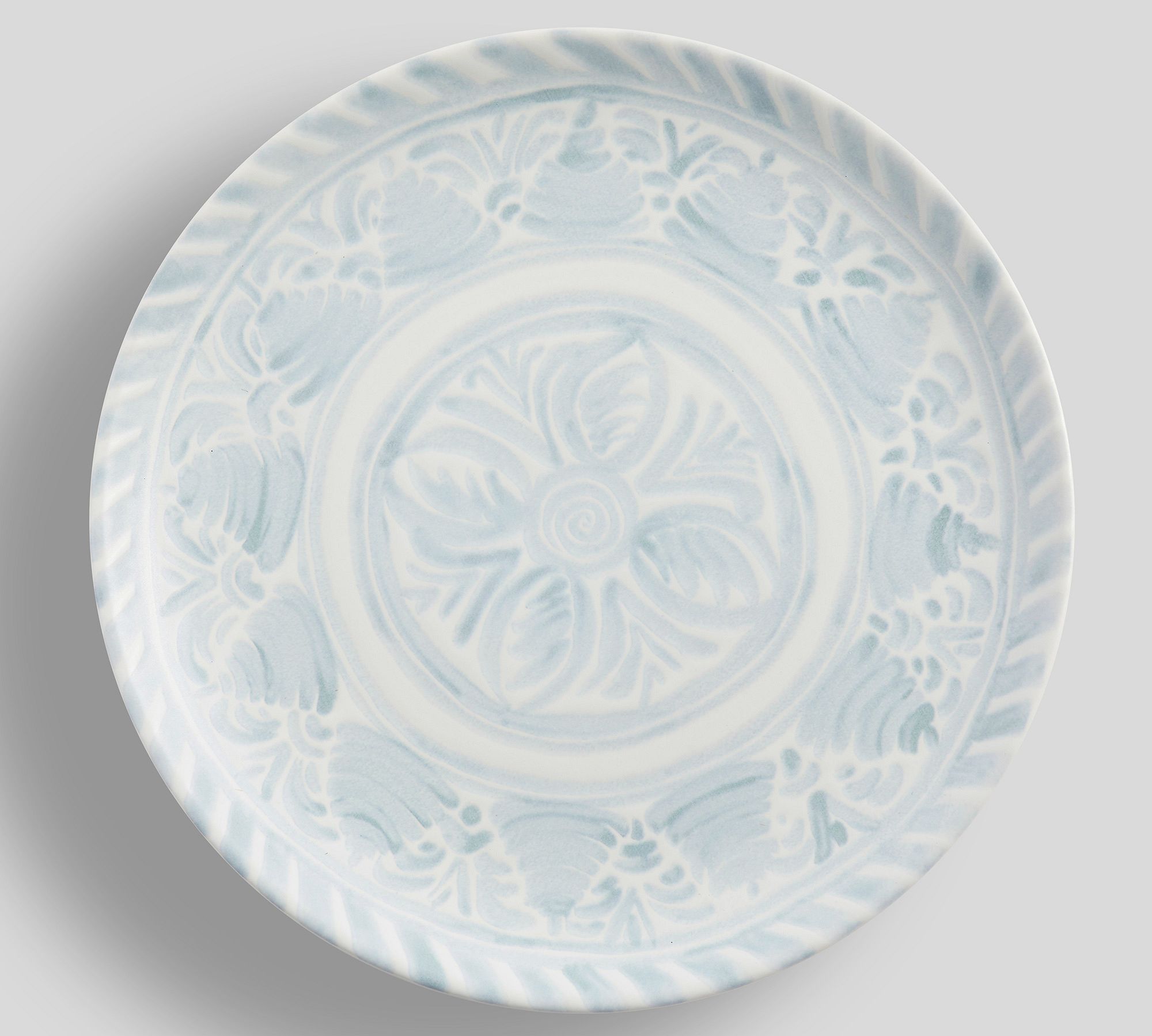 Chambray Tile Stoneware Dinner Plates - Set of 4 - Set of 4
