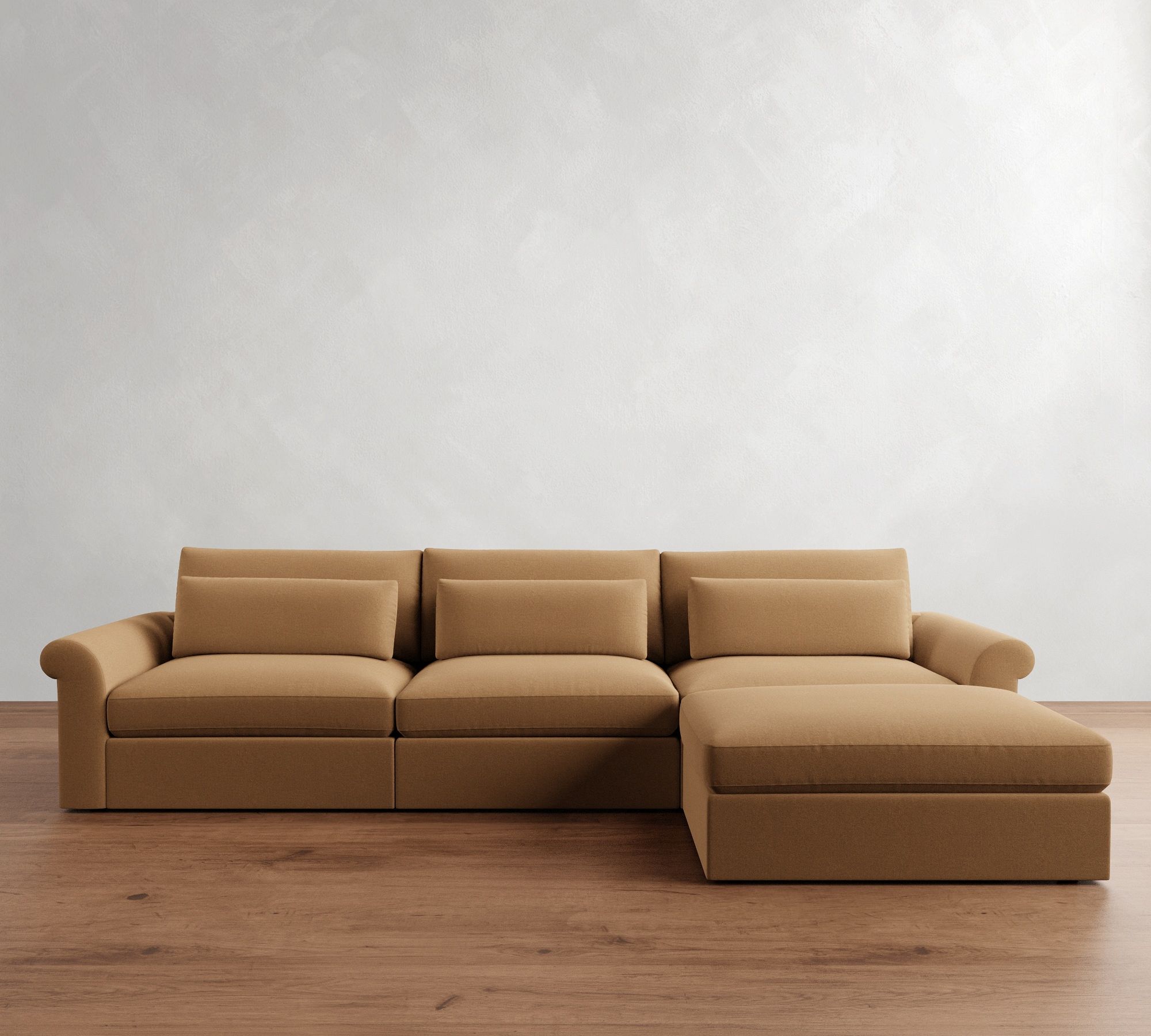 Westwood Roll Arm Deep Seat Modular Chaise Sectional (148")