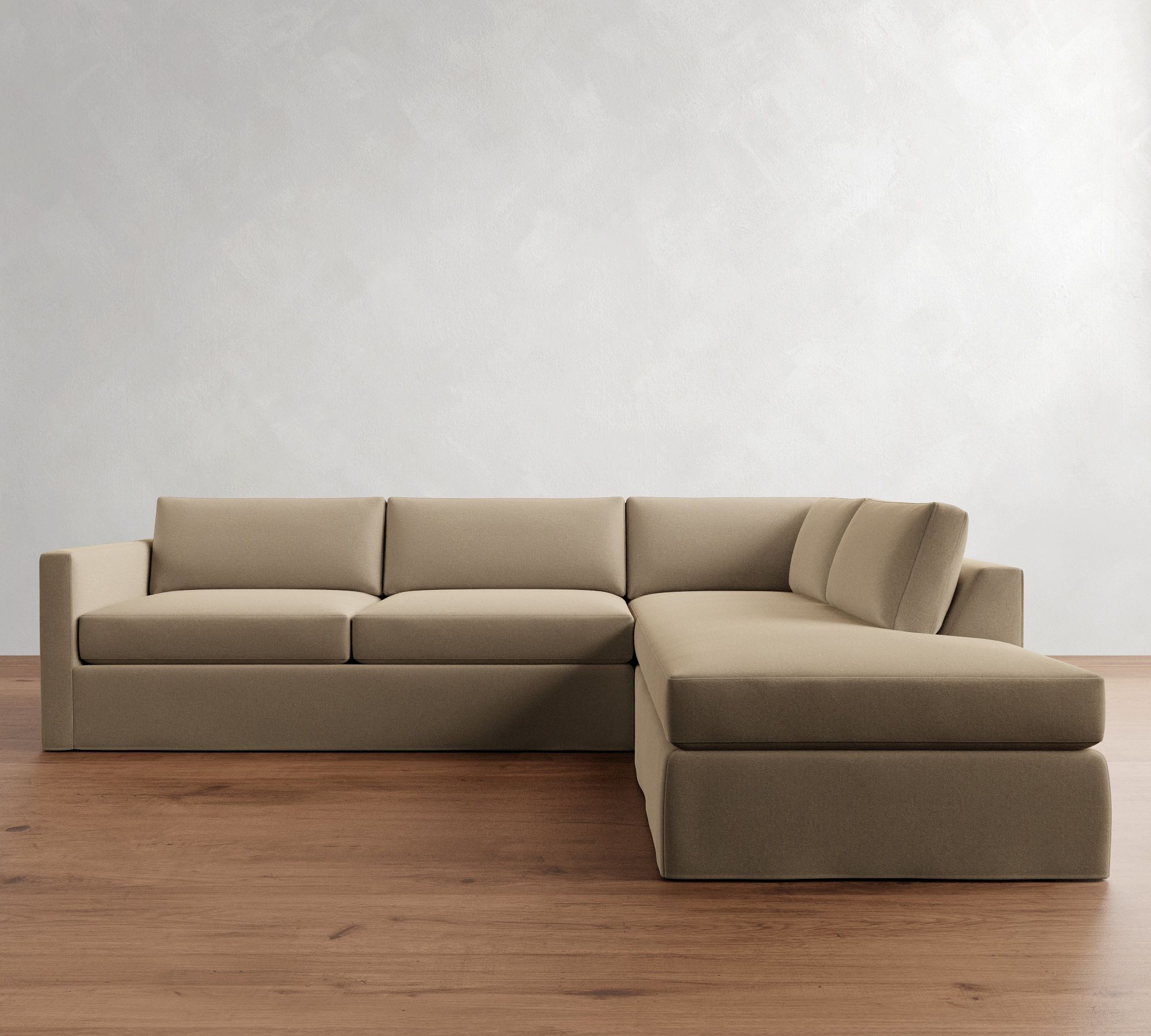 Carmel Slim Arm Slipcovered Return Bumper Sectional (110"&ndash;122") - thumbnail 8
