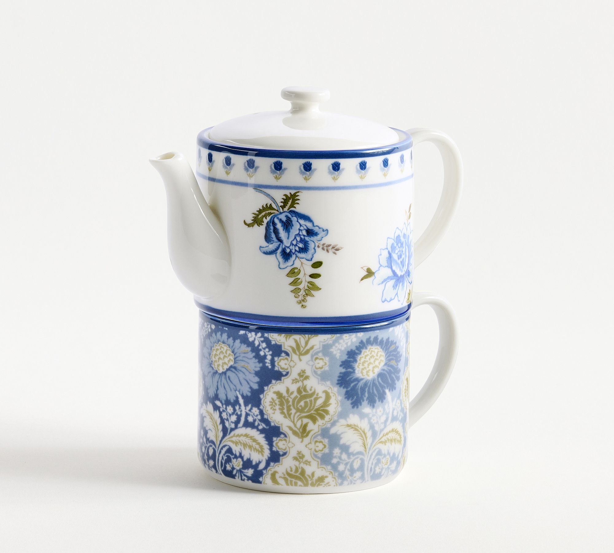 Kravet Jardin Stoneware Stacking Tea Set - Set of 3