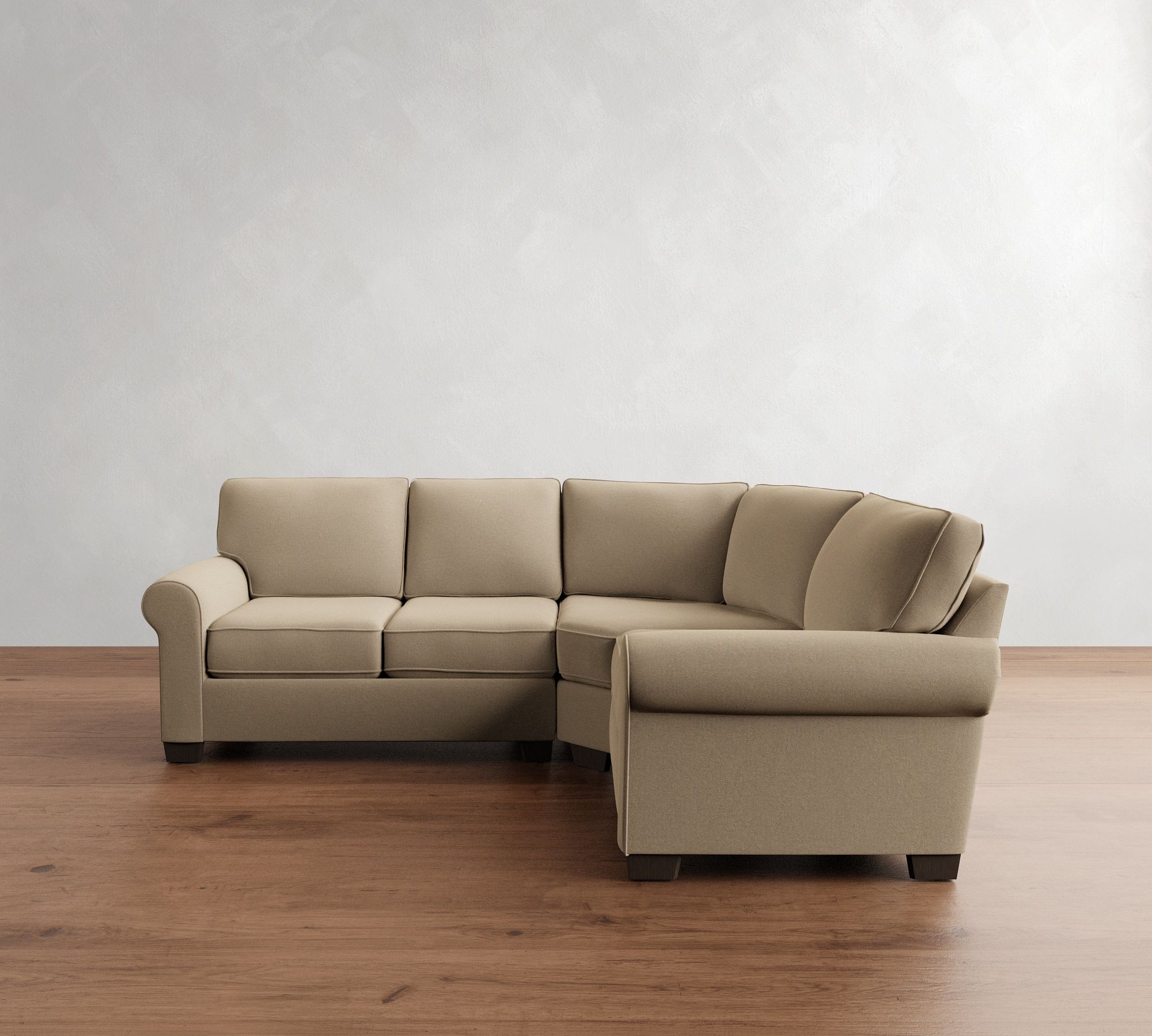 Buchanan Roll Arm 3-Piece Curved Wedge Sectional (100") - thumbnail 4