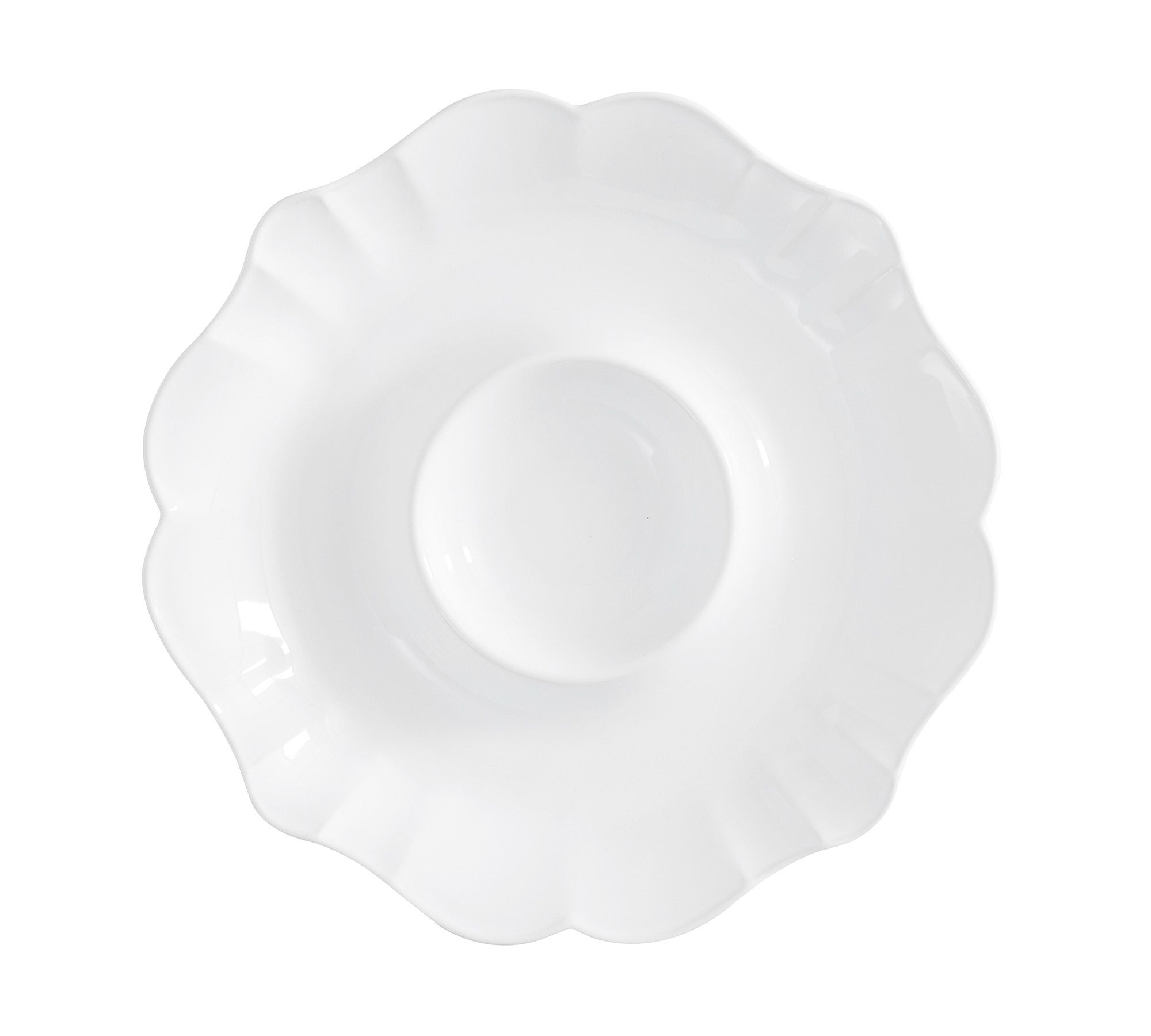 Monique Lhuillier Juliana Scalloped Chip & Dip Server