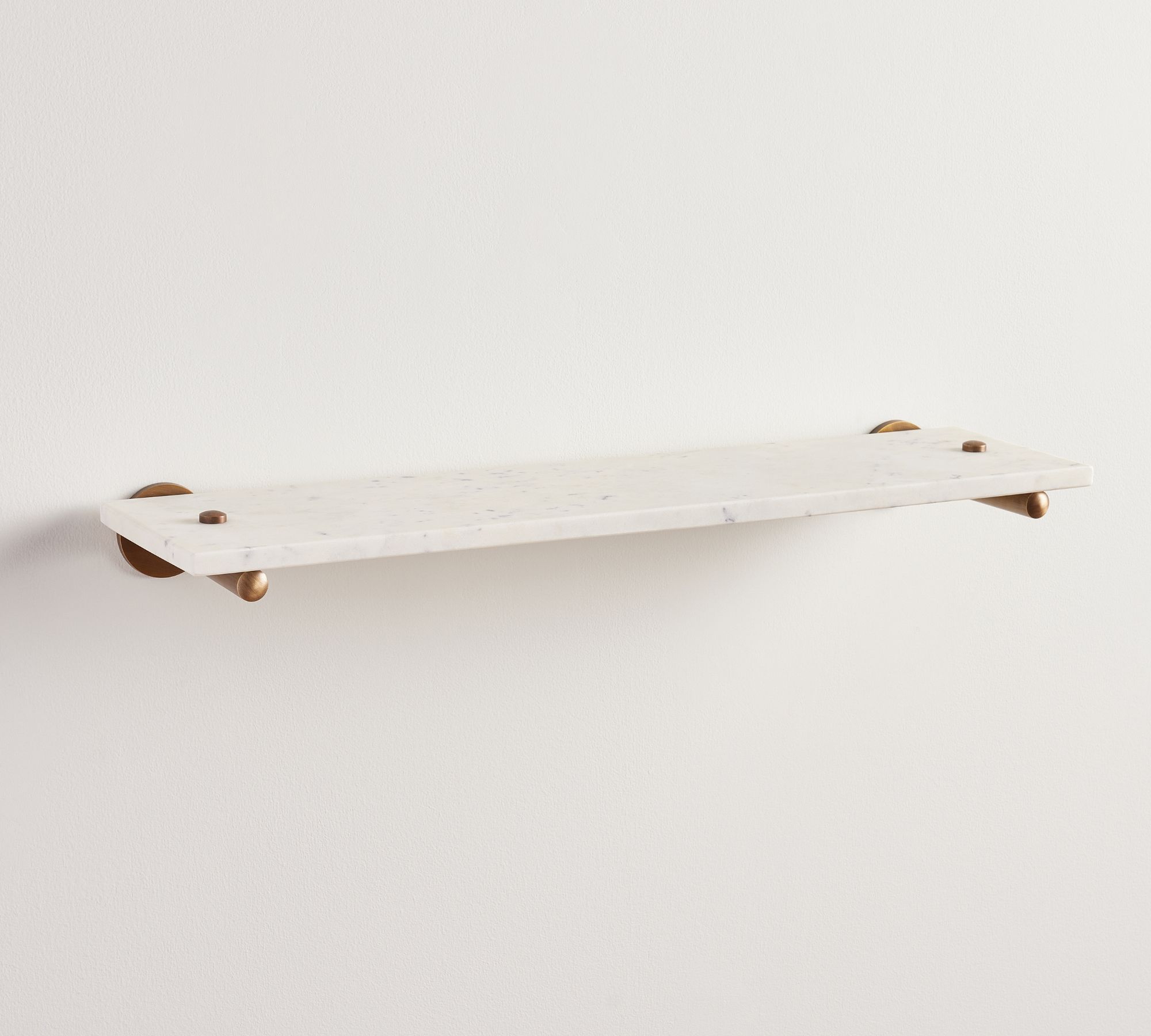 Linden Handcrafted Marble Shelf (24") - thumbnail 2