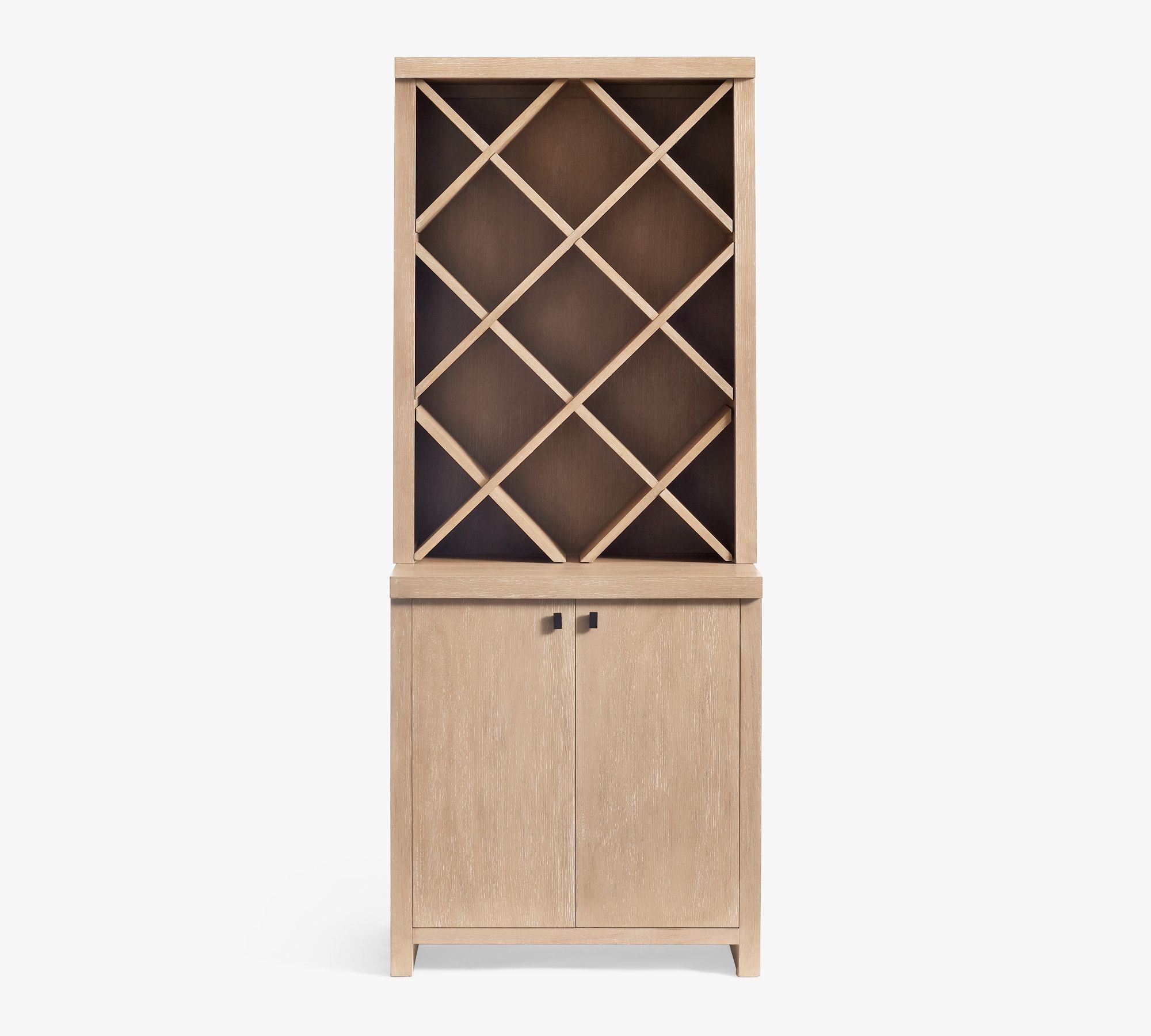 Modern Farmhouse 34" Wine Storage with Cabinet