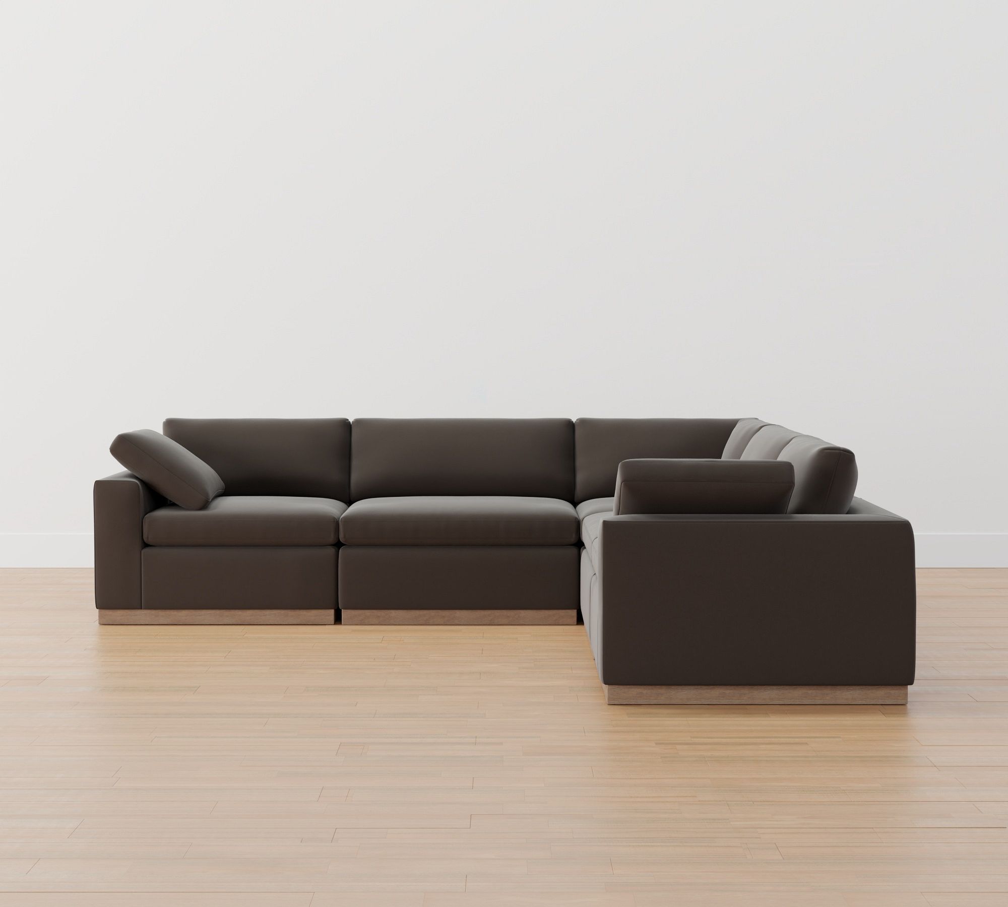 Dream Wood Base Modular L-Shaped Sectional (129") - thumbnail 10
