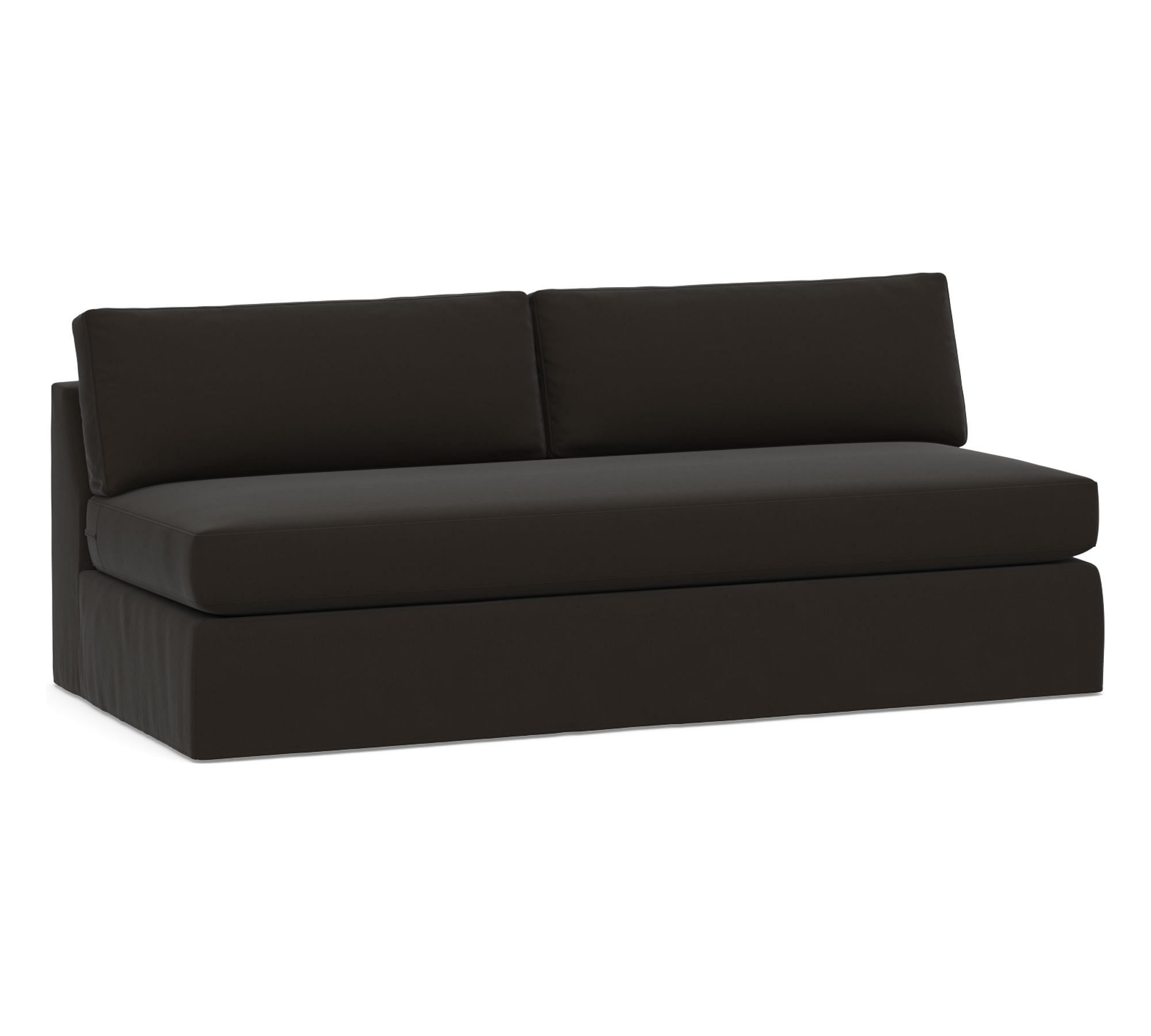 Build Your Own Carmel Wide Arm Slipcovered Sectional