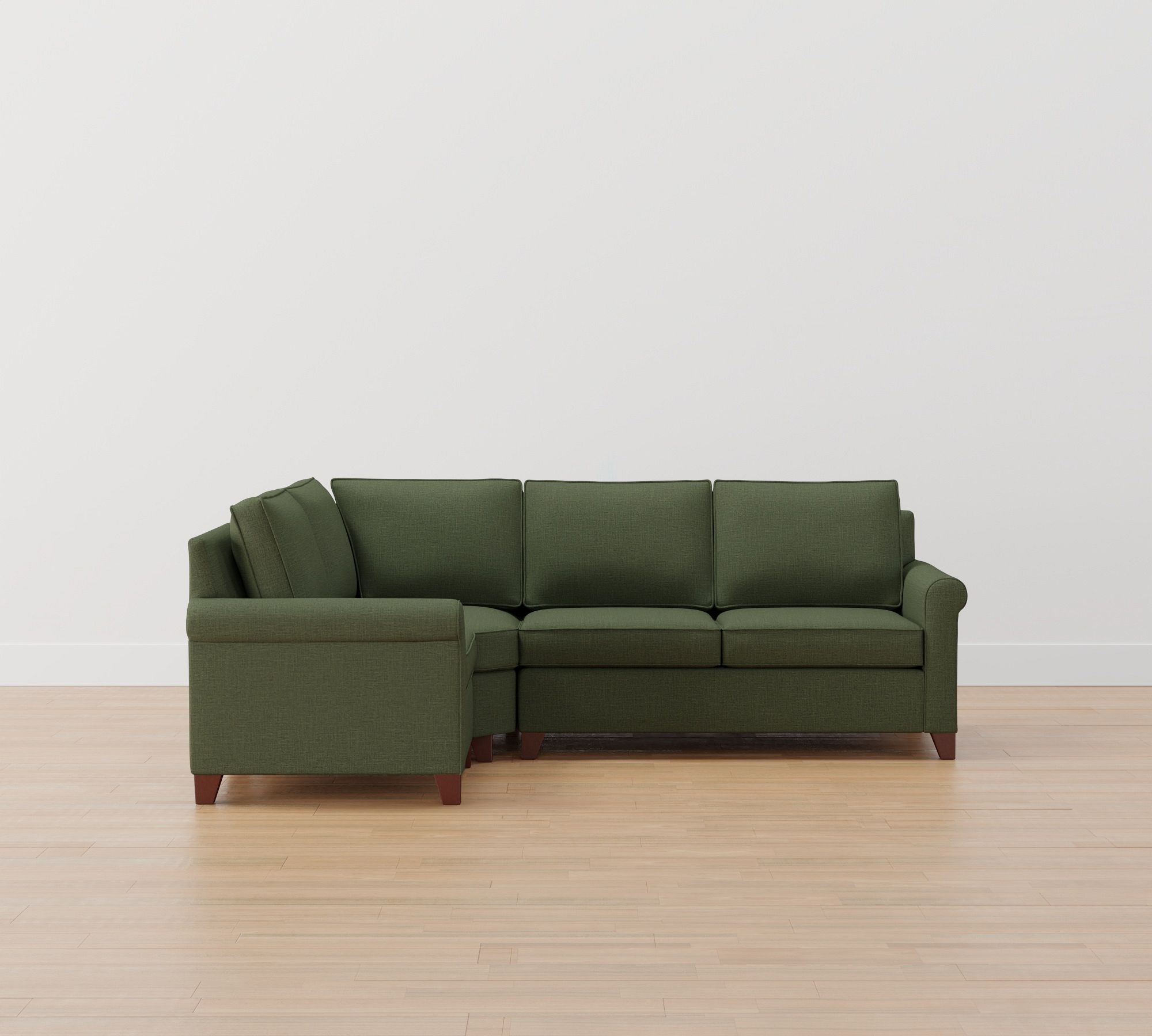Cameron Roll Arm 3-Piece Wedge Sectional (105")