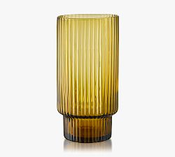 Carousel Highball Glasses, Set of 4 - Amber