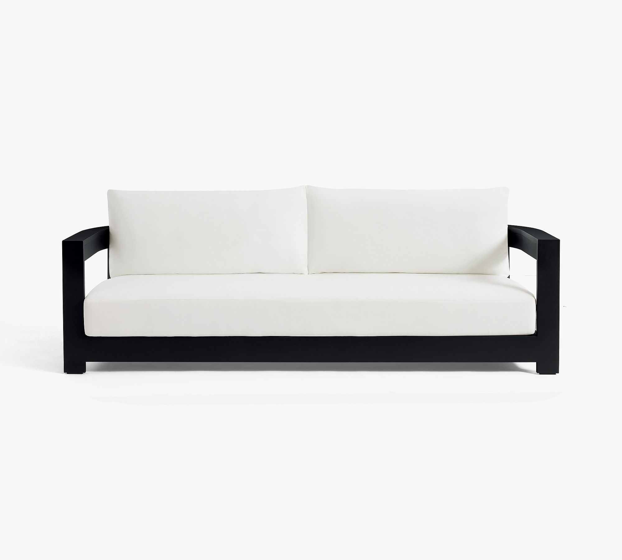 Malibu Metal Curved Outdoor Sofa (89")