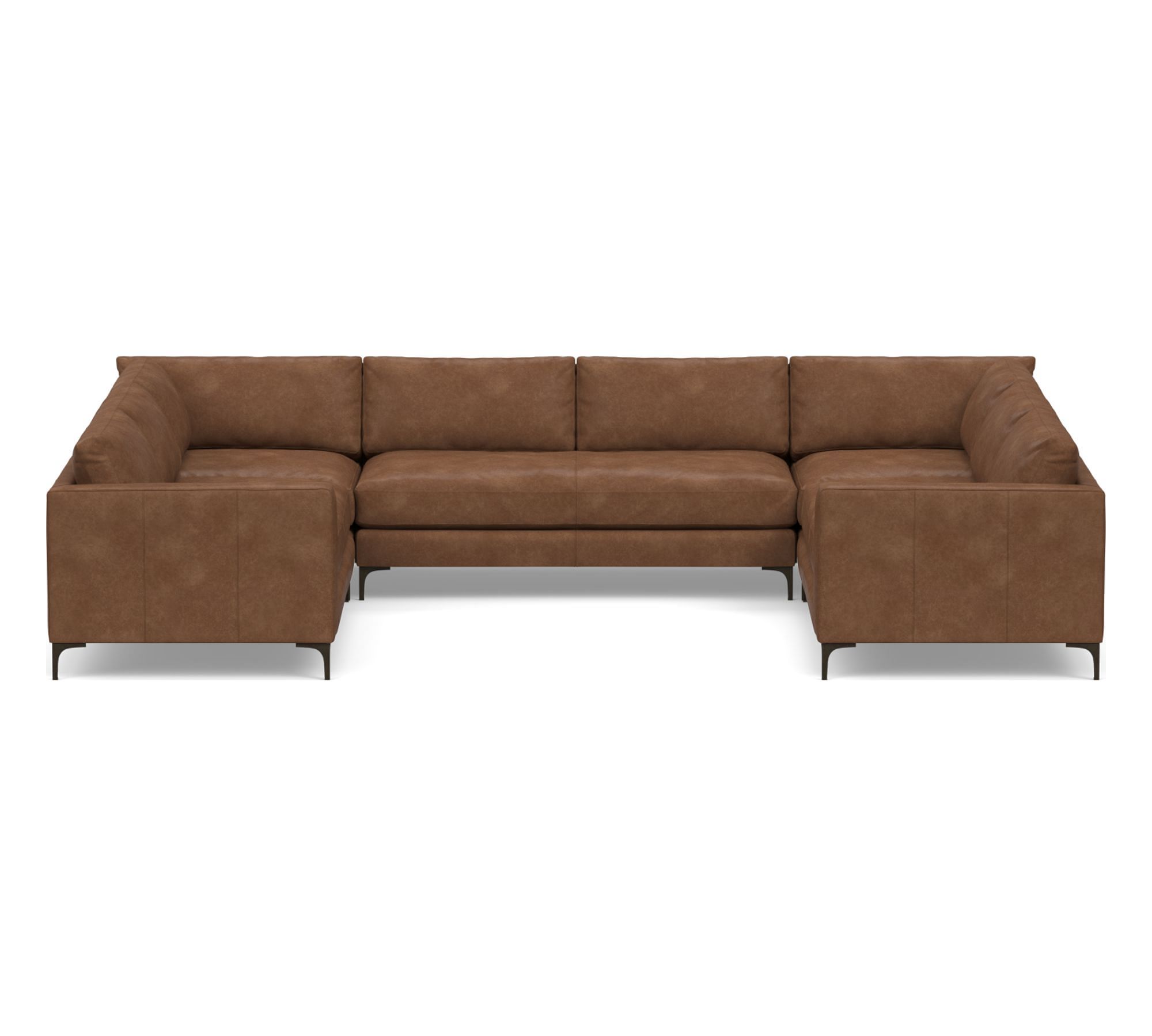 Jake Leather U-Shaped Sectional (145") - thumbnail 10