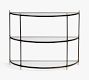 Marlette Demilune Glass Console Table (40")