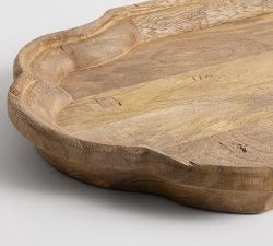 Mango Wood Scallop Tray