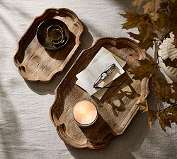 Mango Wood Scallop Tray