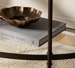 Marlette Demilune Glass Console Table (40")