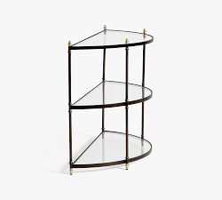 Marlette Demilune Glass Console Table (40")