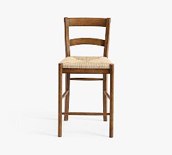 Open Box: Radcliffe Woven Counter Stool (24") - Weathered Chestnut
