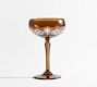 Antique Cut Coupe Glasses - Set of 4
