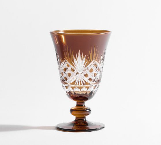 Antique Cut Glass Goblets - Set of 4