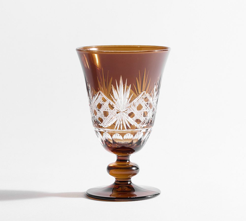 Antique Cut Glass Goblets - Set of 4 by Pottery Barn