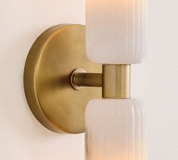 Willow Alabaster Double Sconce (13")