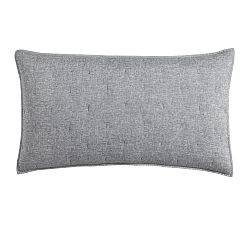 Open Box: Belgian Flax Linen Tufted Quilted Shams, King, Set of 2 - Marina