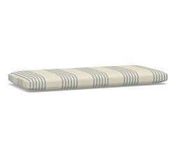 Open Box: Heritage Farmhouse Entry Bench Cushion Only - Performance Stripe Coastal Awning Stripe