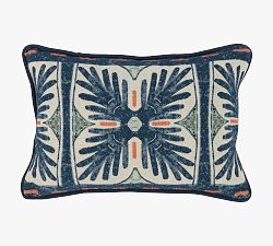Open Box: Clover Pillow Cover (14" x 20") - Blue/coral