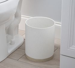 Open Box: Meier Bathroom Resin Waste Basket - Ivory
