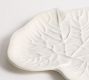 Figural Leaf Stoneware Serving Platter