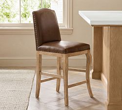 Montclair Leather Stool