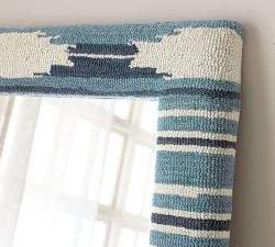 Seabrook Printed Fabric Floor Mirror