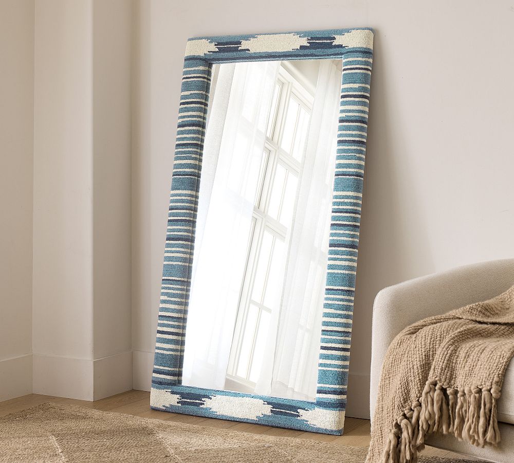 Seabrook Printed Fabric Floor Mirror by Pottery Barn