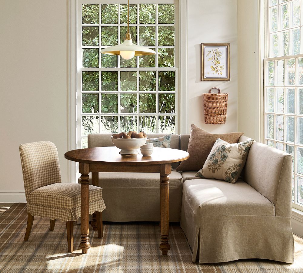 Woodbury Fully Upholstered Banquette by Pottery Barn