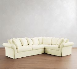 Windsor Slipcovered 3-Piece Sectional (123")