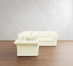 Windsor Slipcovered 3-Piece Sectional (123")