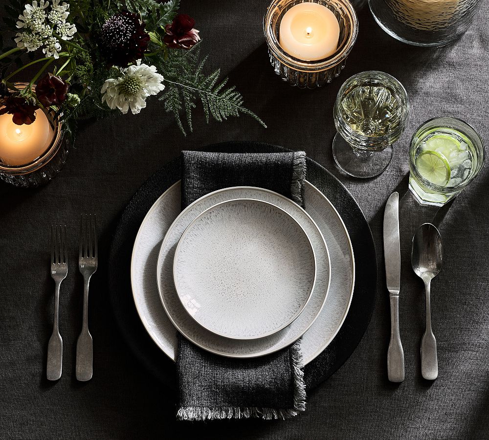 Modern Reactive Glaze Stoneware Appetizer Plates - Set of 4 by Pottery Barn