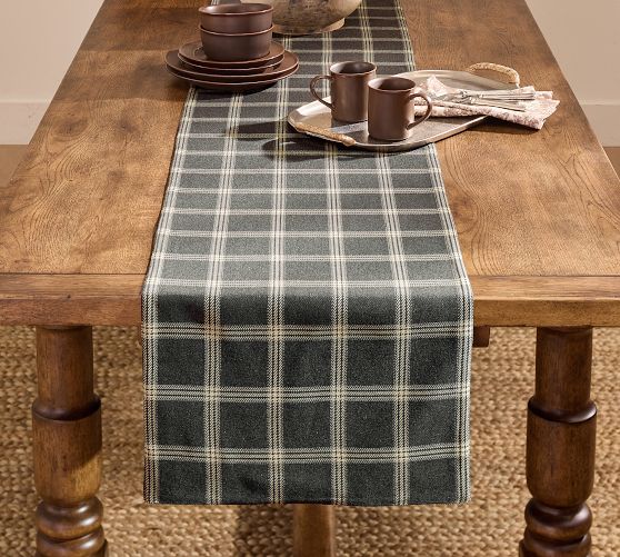 Rockford Plaid Cotton Table Runner