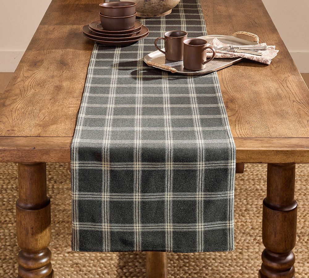 Rockford Plaid Cotton Table Runner
