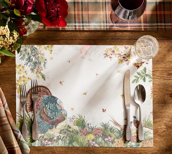 Chilewich Fantastical Forest Vinyl Placemats - Set of 4