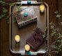 Western Silver &amp; Turquoise Handled Tray