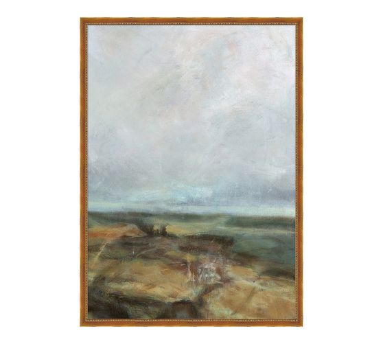 Overcast Hills Framed Print