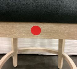 Open Box: Baldwin Upholstered Counter Stool (25.5") -Performance Everydayvelvet Smoke, Fog