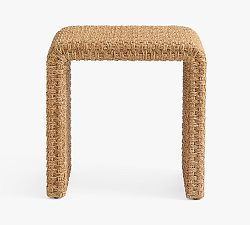 Open Box: Capitola Rectangular Woven Side Table (22") - Natural