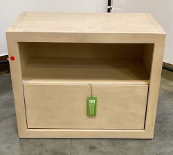 Open Box: Cayman Nightstand without Glass Top (27") - Biscotti
