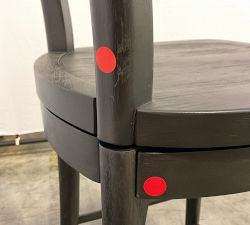Open Box: Cline Swivel Counter Stool (24") - Charcoal